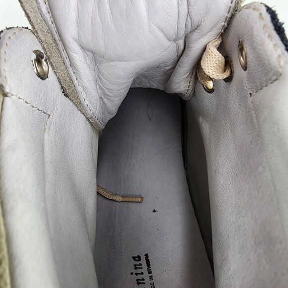 Fontanina Oliberte Hi-top Sneakers US 9 Gray/black Suede Lace-Up Ankle Boot Shoe - Picture 13 of 15